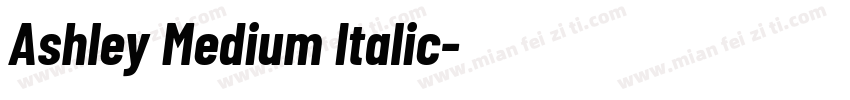 Ashley Medium Italic字体转换